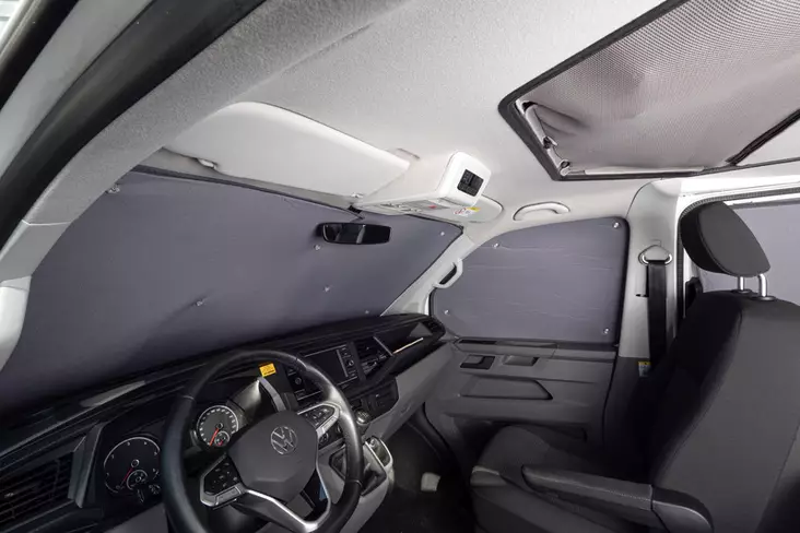 Thermal Darkening mat Volkswagen Crafter 2017-, Cab, 3-piece set - Windows covers - 8020112537 - 1