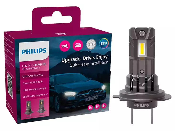 Philips Ultinon Access LED-HL H7 / H18 LED-Headlightbulb pair - LED conversion kits - 8020109767 - 1