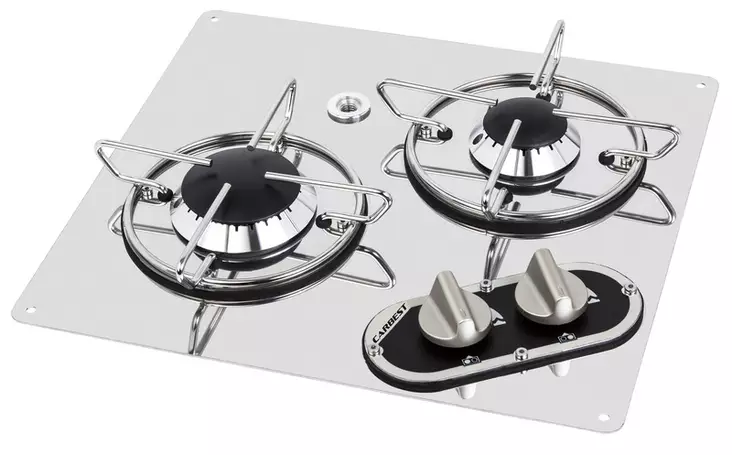 Built-in gas hob – 2 stainless steel burners - Stoves - 8020112587 - 1