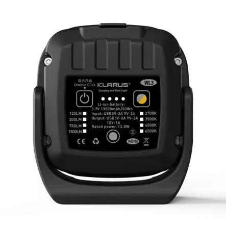 KLARUS WL3 Rechargeable Camping & Work Light, Tan - Flashlights - 8020120818 - 2