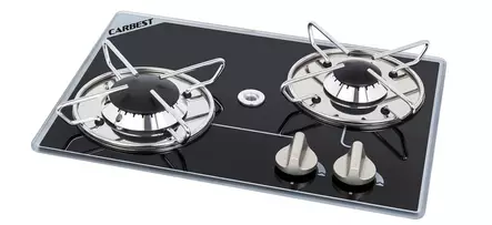 Built-in gas hob made of glass – 2 burners - Stoves - 8020112528 - 1