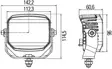 LED Work light, 22W Hella PowerBeam 1500 - LED Work lights - 2020240798 - 2
