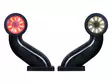 LED side marker, rubber frame, WAS, 45° angle - LED side markers with rubber arm - 4040111048 - 1