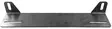 Licence plate bracket for auxiliary lights, stainless steel with long extensions - Auxiliary light accessories - 3050120058 - 2