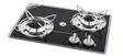 Built-in gas hob made of glass – 2 burners - Stoves - 8020112528 - 1