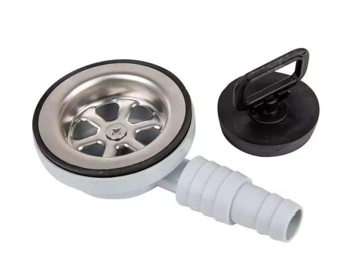 Drain set for sink, angled, Type E - Bottom valves - 8020110248 - 1