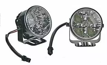 LED Daytime running lights set, 4 LEDs, 12 / 24 V DC - DRL - 3040120008 - 1