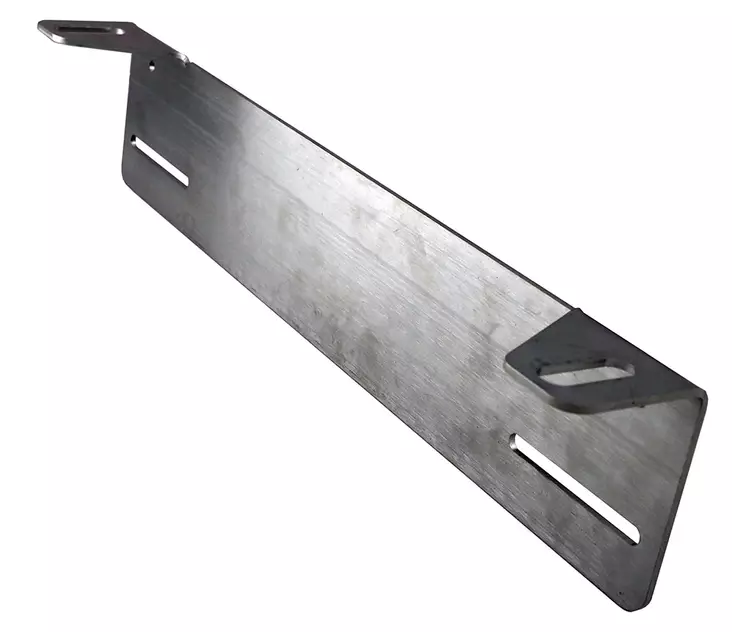 Licence plate bracket for auxiliary lights, stainless steel with long extensions - Auxiliary light accessories - 3050120058 - 1