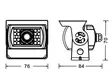 HD reversing camera kit with 7" display, NSD - Rear view camera sets - 8020104209 - 2