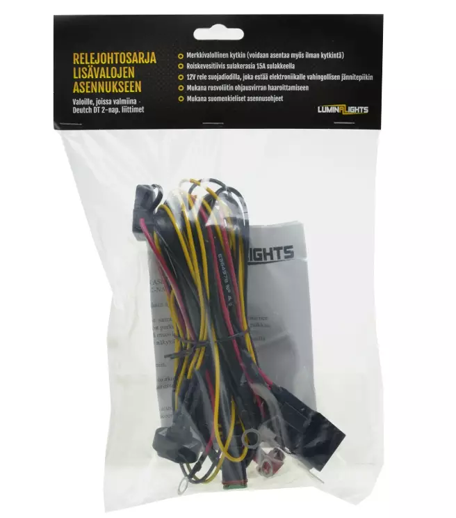 Wiring harness for one lamp with DT3 connector - Relay wire kits - 8020100669 - 1
